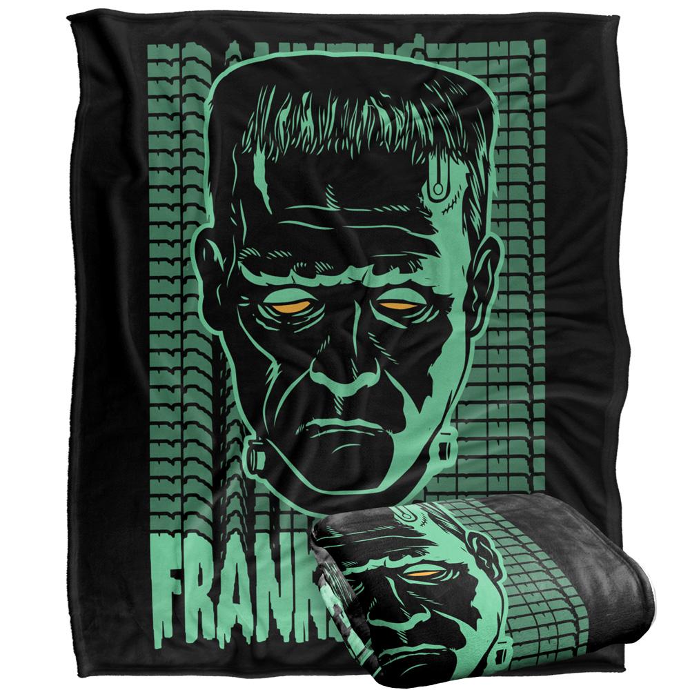 Universal Monsters Neon Frankenstein Blanket