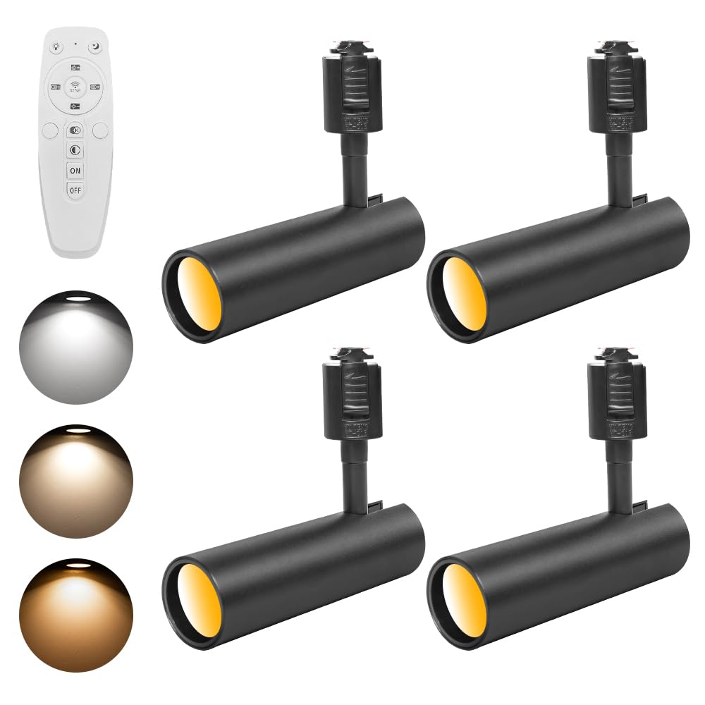 

SPAHER 10W Spotlight for Duct Rails, Stepless Dimming and Color Adjustment, Integrated LED, Adjustable Angle, 100W Equivalent, Easy Installation, No