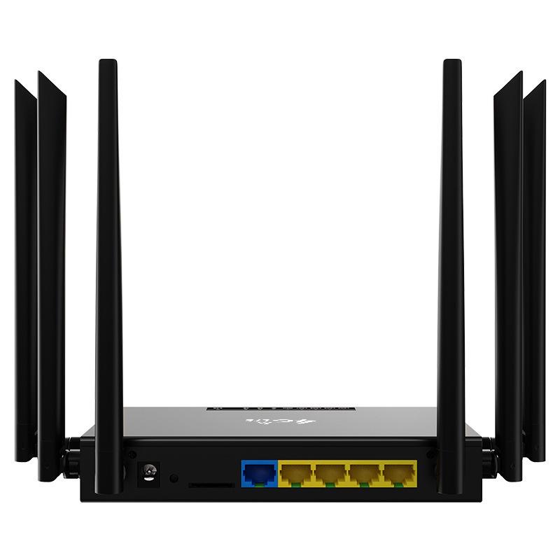 Iron Box 4G Industrial Router with 6 Antennas, SMA Connector, ED128 WiFi, Strong Signal, and Plug-in Card Compatibility.