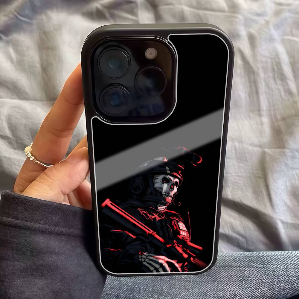 C-Call Of D-Duty Anime Phone Case For Iphone 17 Air 16 15 14 13 12 11Pro Max Plus Hard Plastic PC+TPU Cover