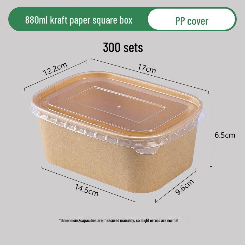 Disposable Microwavable Kraft Paper Takeout Lunch Box