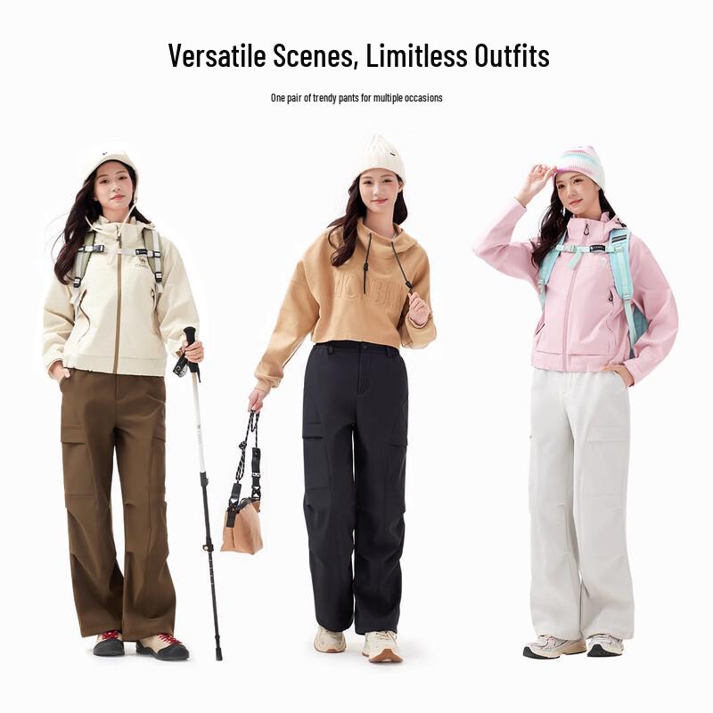CAMEL Women's Fleece-lined Outdoor Softshell Pants 9291