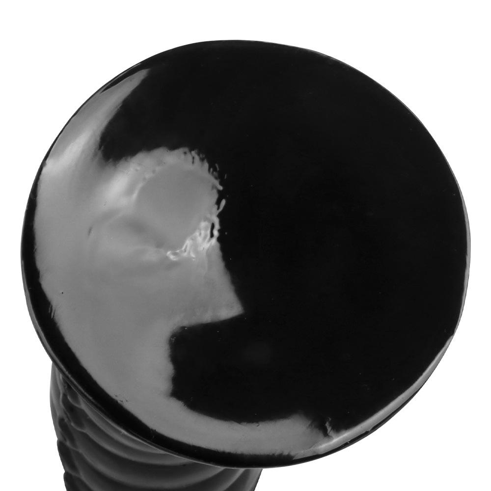 Plug anal din PVC negru cu ventuză Dildo anal Masturbator Fisting Big Dick Jucării sexuale gay