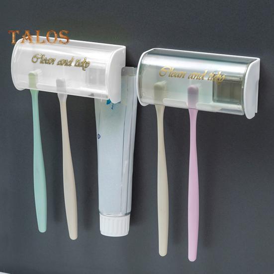 Toothbrush Rack Ventilation Drainage Plastic Multifunctional Wash Cup Toothbrush Hanging Rack Household Supplies