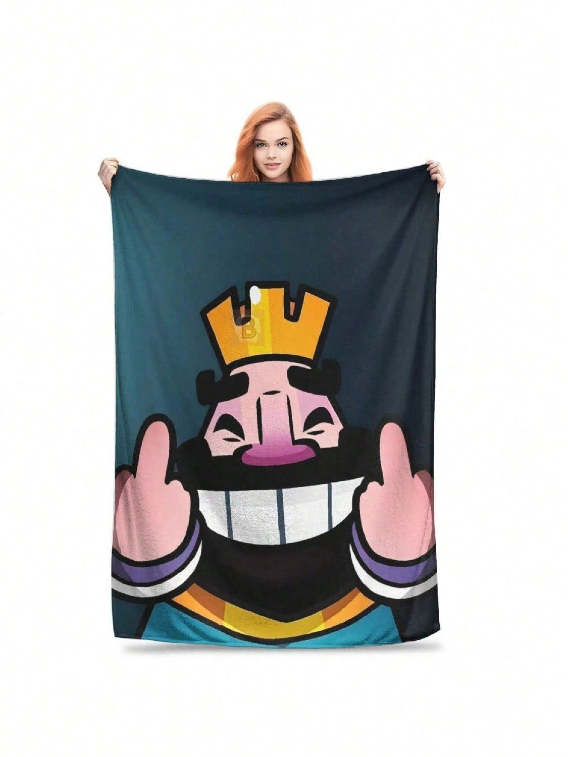 

Мягкое одеяло Пикник Clash Royale Игровое Постельное белье Пледы Фланелевое покрывало Для спальни Забавное Покрывало для дивана-кровати 75X95CM серый