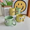 3D Cartoon Mouthwash Cups for Home Use, High Beauty Coffee Cup with Handle, Student Couple Toothbrushing Cup,Christmas Gift