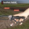 52cc 2-Stroke Gas Tiller, 1900W Cultivator w/ 4 Steel Blades, Handheld Pull-Start Tiller for Garden, Farm, Greenhouse Tilling