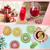 1 Set Diamond Painting Coasters Kit Decorative Art Cup Coaster with Holder DIY Round Tabletop Protection Cup Mat for Home Office