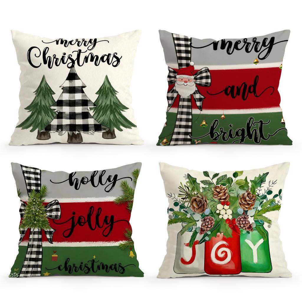 Christmas tree pattern Cushions Pillowcase Polyester Cushion Cover Throw Pillow Sofa Decoration Pillowcover Home Decor