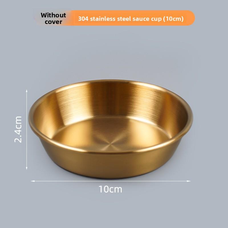 304 Stainless Steel Portable Dipping Sauce Box for Barbecue Mini Seasoning Container