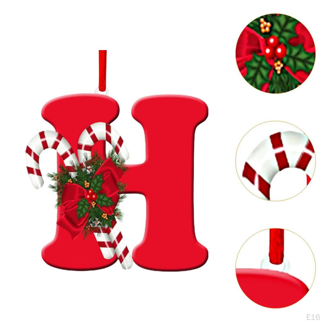 Alphabet-Christbaumschmuck für Feiertagsdekoration und Feiern