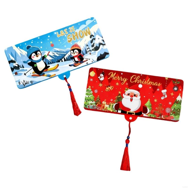 10 Slot Money Holder Christmas Card Storage For Cash Gifts Foldable Wallet Multiple Pocket Gift Packaging Supplies X3UC