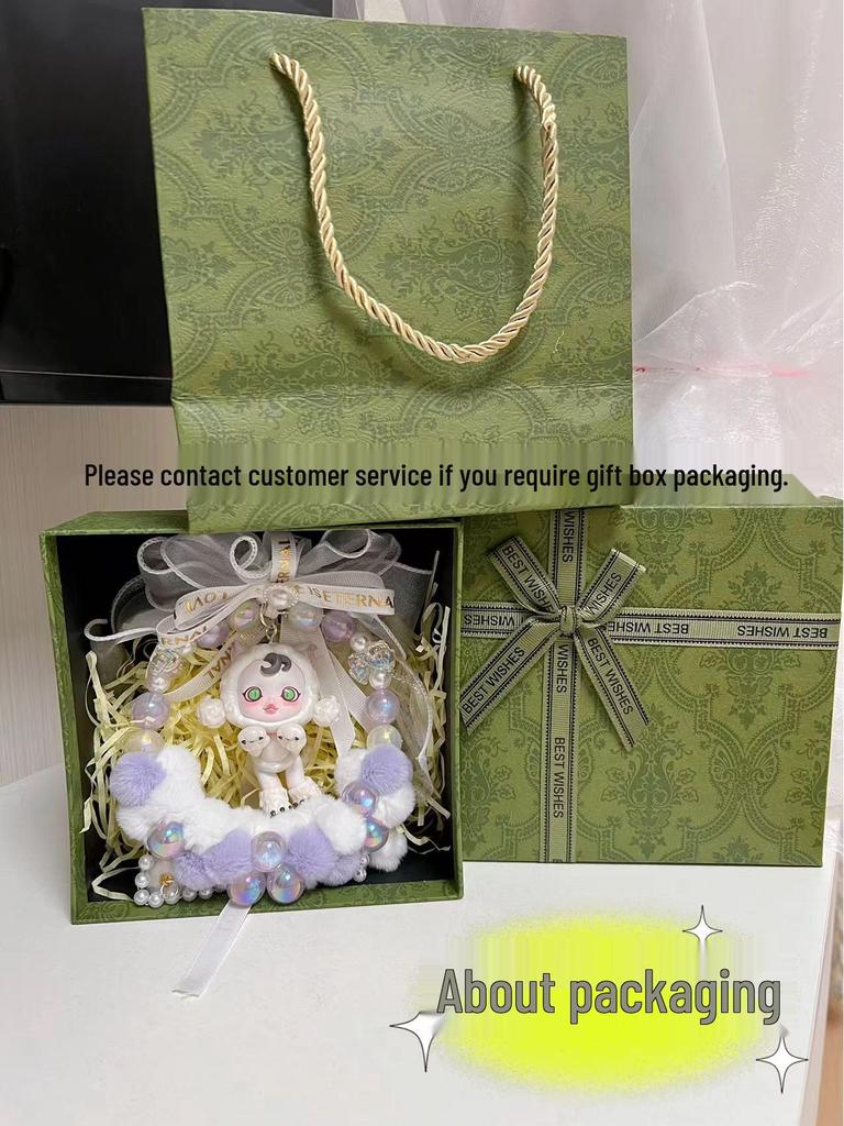 Bubble Temp Bow Decoration: Handmade High-End Car Mirror Ornament Gift