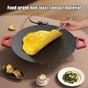 Electric Griddle Smoke-Free Indoor Cooking Nonstick Round Baking Pan with Adjustable Temperature Control Vegetable Grilling Pan
