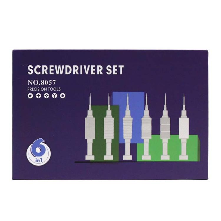 6Pcs Precisions Screwdriver Set Magnetic Bit Tool Set Phones Repair Hand Tool