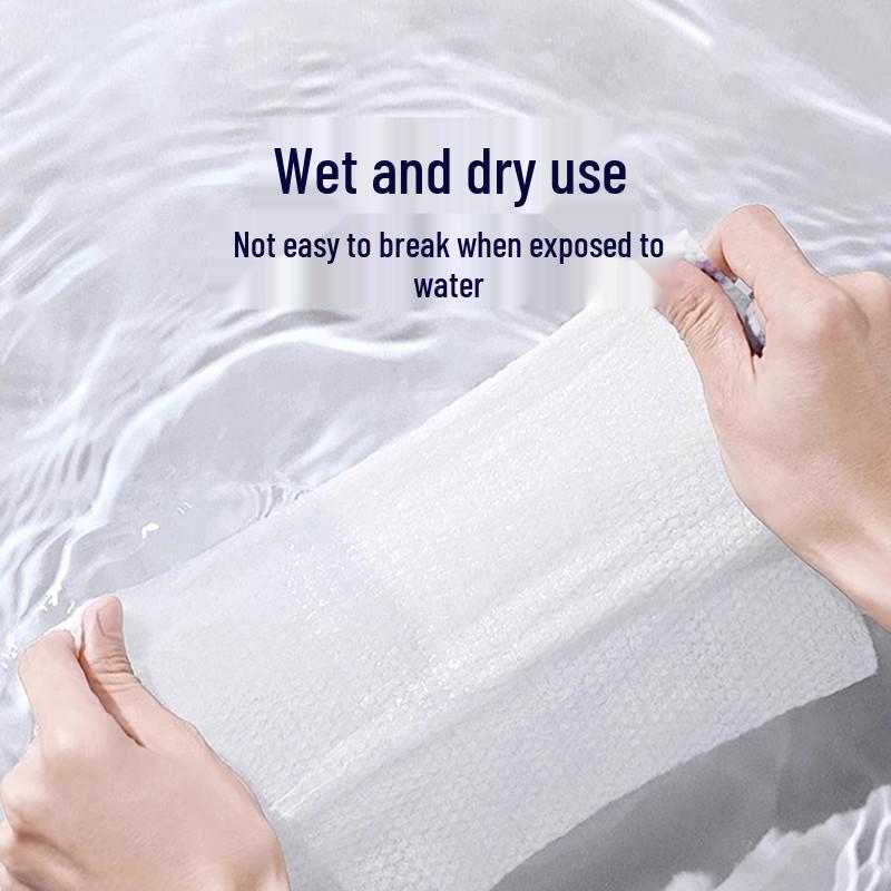 Engångs tjocka bomullshanddukar för ansiktet med pärlmönster - Mjuka och skonsamma för baby och hushållsbruk