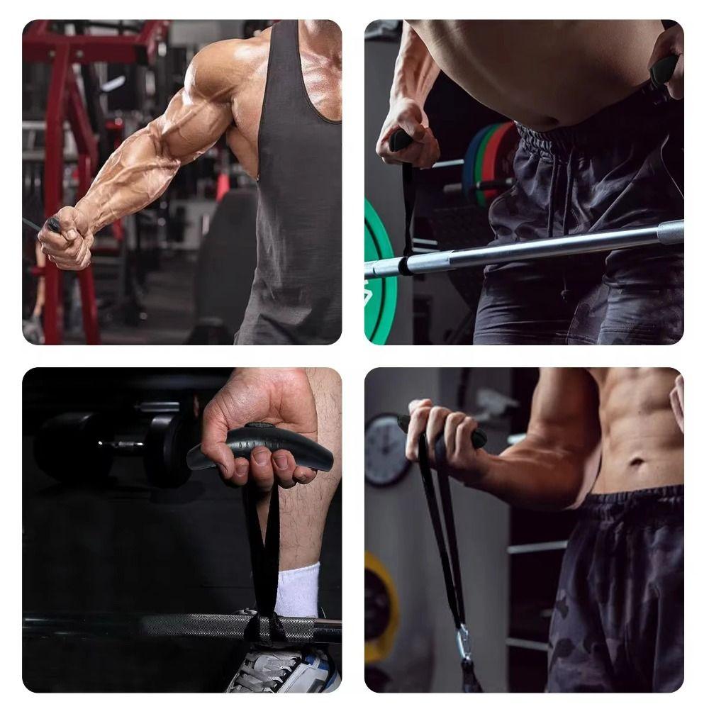 Muscle Building Fitness Tranining Grip Horn Shape Pull Up Handles Fitness Handle  Home Workout