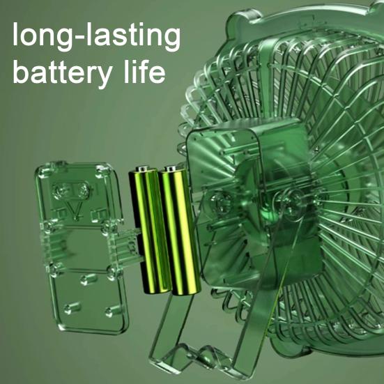 Desk Fan with 3 Adjustable Wind Speeds And Light Design USB Charging Hanging
