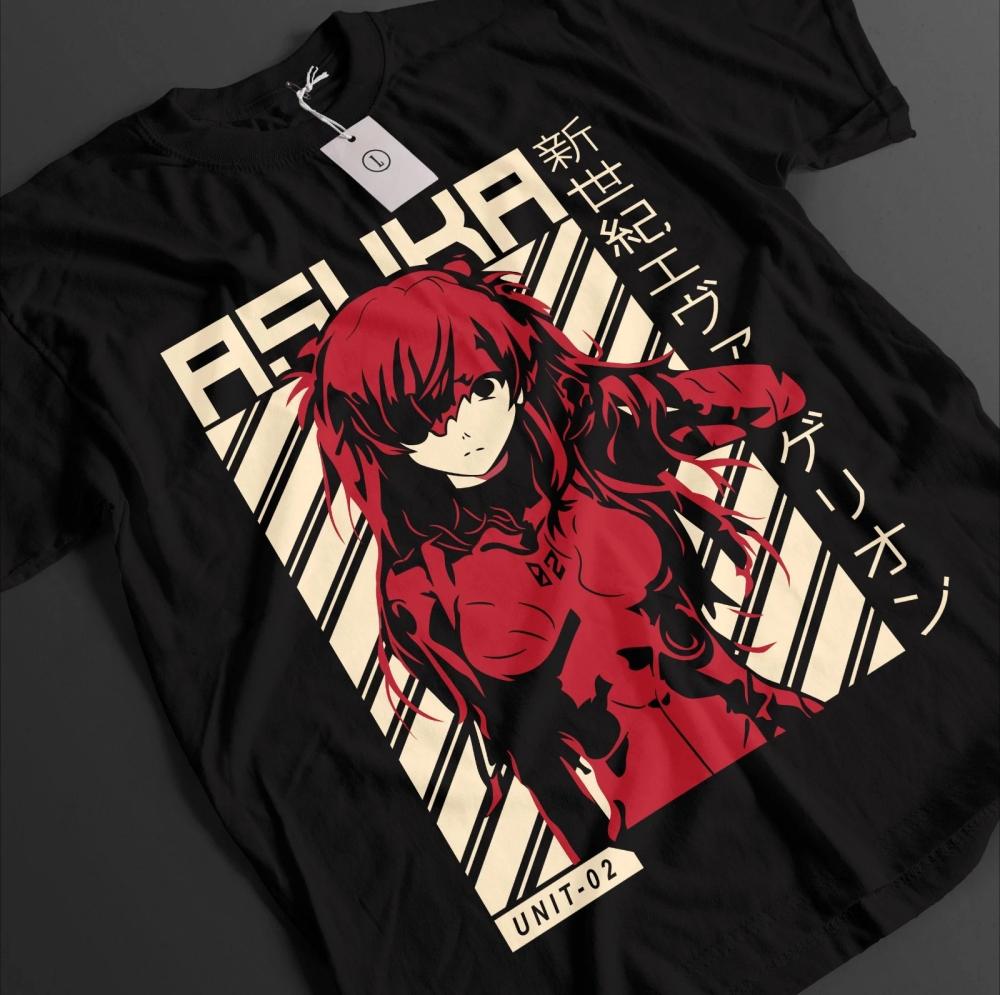 Sommer Neu Eva Unit 01 T-Shirt Neon Genesis Evangelion T-Shirt für Männer Frauen Japanisches Anime Shirt Unisex Hohe Qualität Baumwolle Kurzarm Top