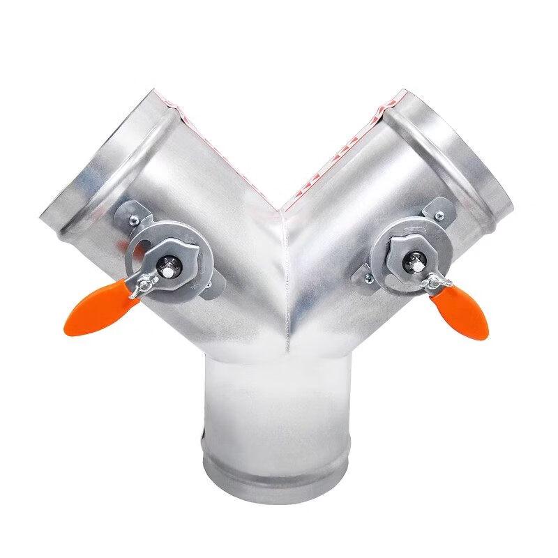 Supapă de aer manuală tip Y cu 3 căi Jundingying de 110 mm