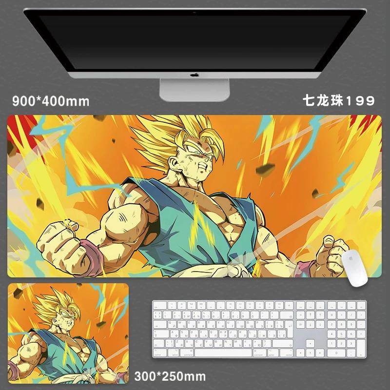High Quality Japanese Animation Seven Dragon Ball Mouse Pad Oversized Boys Animation Two-dimensional E-sports Game Computer Keyboard Student Desk Pad
