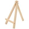 Set of 10 Mini Wooden Easels for Paintings, Crafts, Small Acrylic Projects - Natural Wood Table Display Easels for Party Decoration, Wedding Keepsake