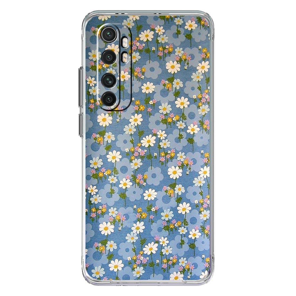 

Чехол для телефона для Xiaomi Mi Poco X7 X6 X5 NFC X3 F7 Ultra F6 Pro F3 15 14T 14 13T 11 12 13 Lite Прозрачный ТПУ чехол цветочный дизайн Xiaomi 14T Pro