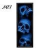 Dark Fantasy Home Ornaments 3Pcs Halloween 3 Tier Skull Bookends, Gothic Resin Bookshelf Decor for Office, Skeleton Statue Bookshelves Spooky