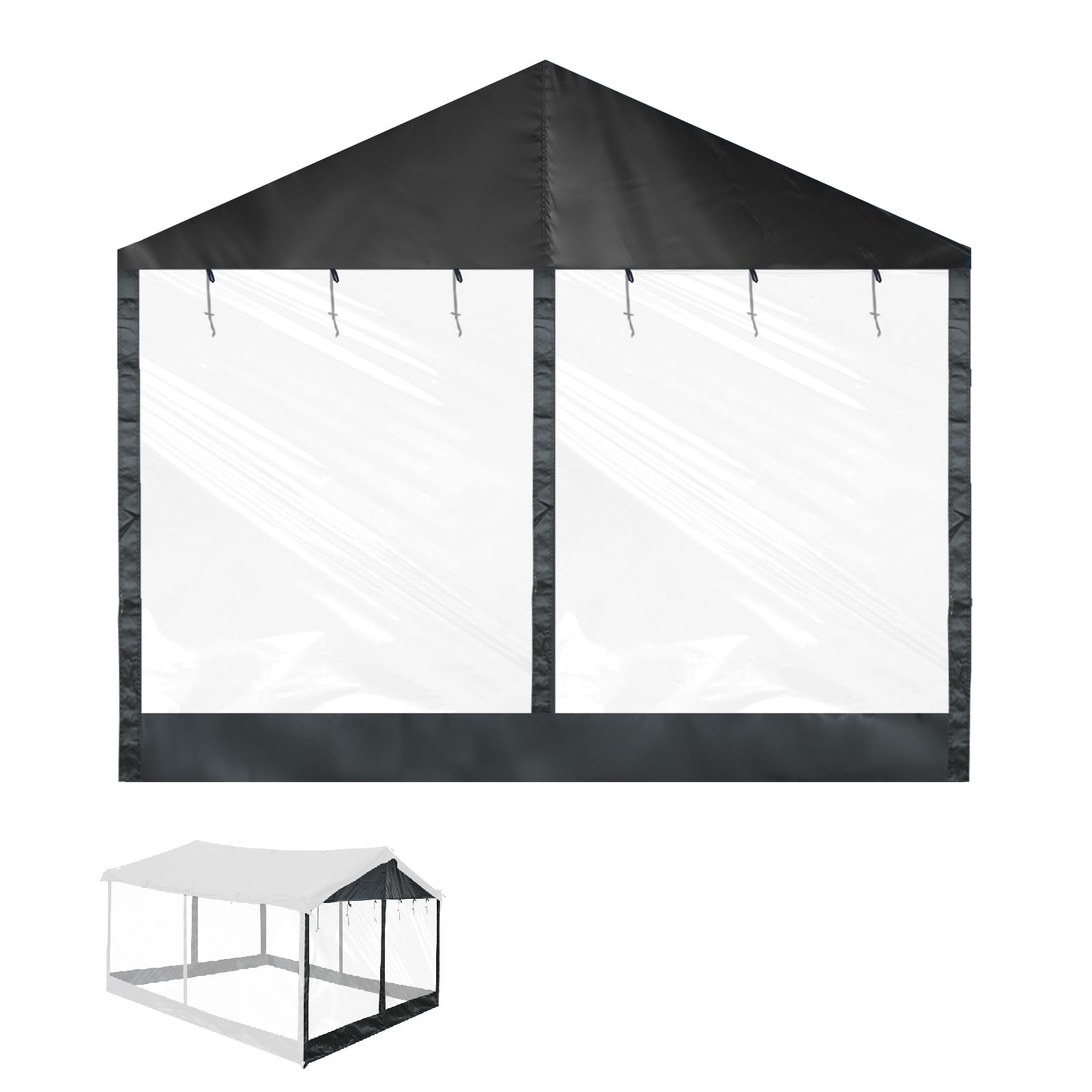 

GOGlamping HENKAKU Tarp Tent TC DIY Wall Options [Mesh/TPU/Oxford] [Front/Side] DIY Square Tarp TC Tarp for Solo Camping, Compact, and Outdoor Use