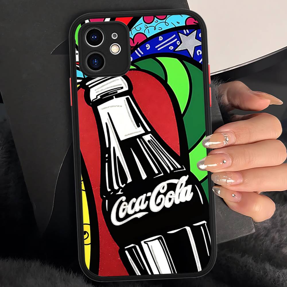 

C-Coca-Cola Phone Case For IPhone 16 15 14 11 12 13 Pro Max Plus 12 XS Max Back Cover Matte Case iphone 15