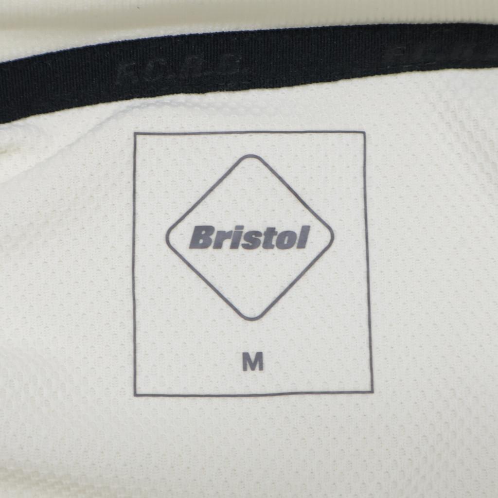 F.C.Real Bristol 23Stainless Steel TOUR TOP Print Crew Neck Long Sleeve T-Shirt tops M IvoryUsed