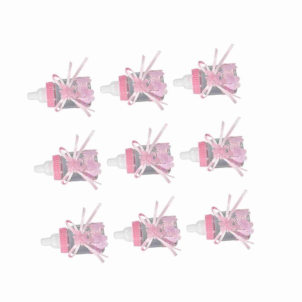 Candy Chocolate Bottles Box For Baby Shower Party Favors Gifts Decorations 12pcs Pink