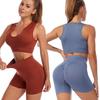 Women's Cross-Border Yoga Suit: Shockproof Sports Bra, Sexy Deep U Vest, and Fitness Running Shorts Set