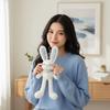 Creative Design Plush Rabbit Pendant Soft Stuffed Schoolbag Pendant  Christmas Gift
