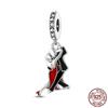 925 Silver Boy And Girl Sisters Couples Dangle Charms Fit Charm Bracelet Beads Jewelry Making 