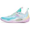Li Ning Wade 808 2 Cushioning Slip Resistant Abrasion Resistant Low top Basketball Shoes Men's White Blue ABPT017-1