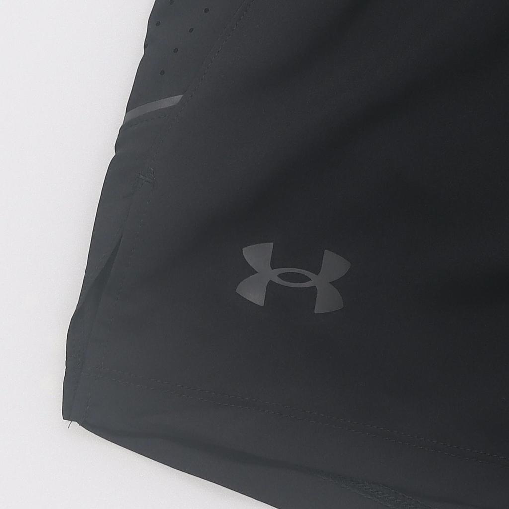 Under Armour Pure Color Belted 2-In-1 Running Shorts Men Bottoms Black 1376831-001