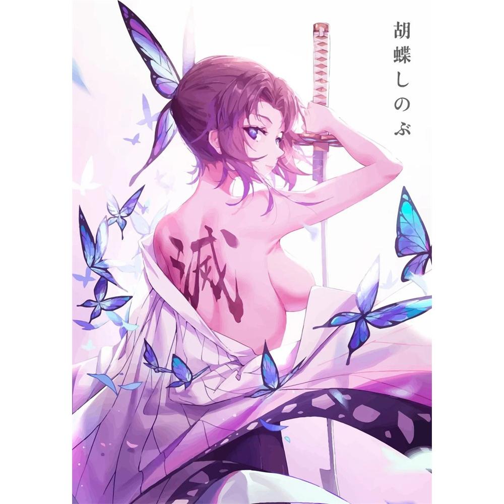 Demon Slayer Diamond Painting Ful Square Round Drills Anime Rick Mosaic Picture DIY Art Home Decoration 5D New