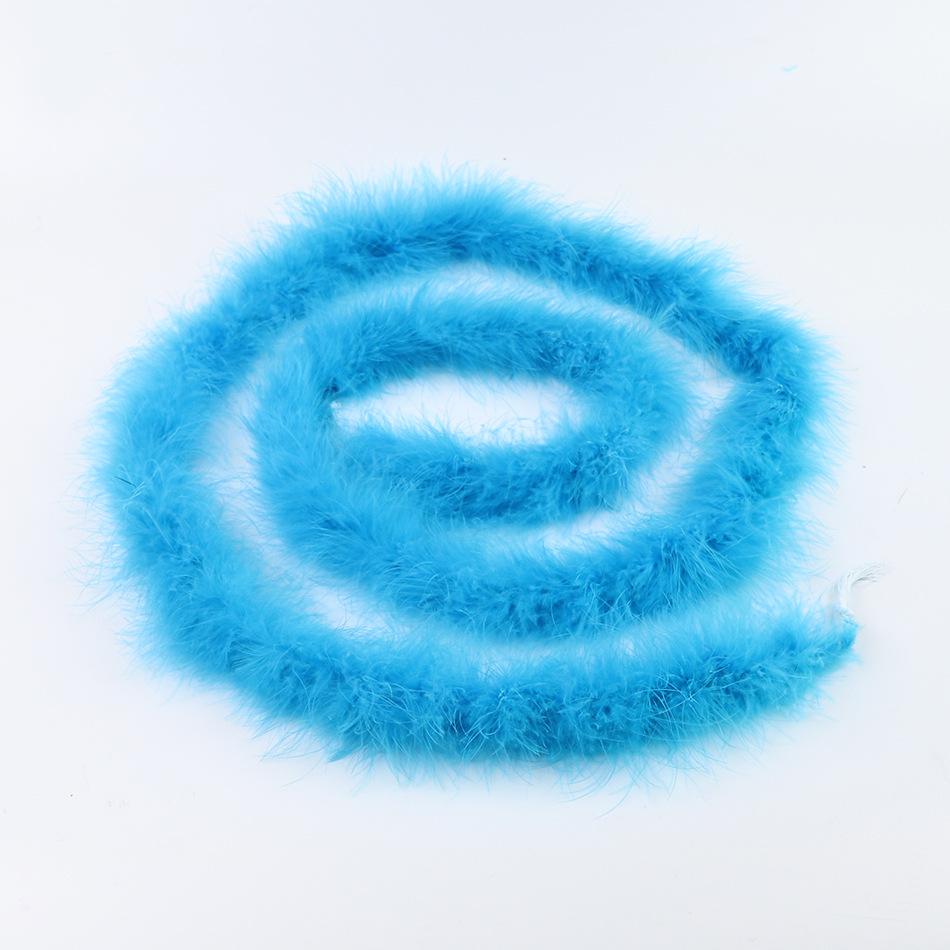 

2 метра перьев индейки полоска украшения представление танцевальное украшение рождественский материал для поделок 22 г аксессуары для одежды озеро синий