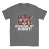 Donut Prinzessin Katze Meme T-Shirt Sommer Trendige T-Shirts Paar Baumwolle Rundhals Oversize T-Shirts Kurze Ärmel Streetwear Oberteile