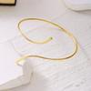 Fashion Alloy S-shaped Ankle Chain Curved Shape Geometric Twisted Anklets Adjustable Vintage Style Foot Jewelry Gift
