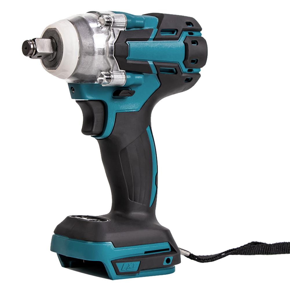 Electric Impact Wrench Rechargeable Cordless Wrench Without Battery Cordless Lithium Battery Drill 1/2 Socket for Makita Battery