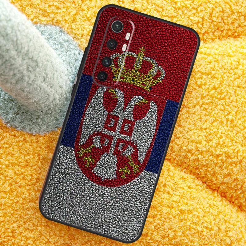 Flag of Serbia Serbian Case For POCO X3 X4 X5 F5 Pro M5s C40 F4 GT F3 Cover For Xiaomi 12T 11T Pro 12 13 Lite 12X