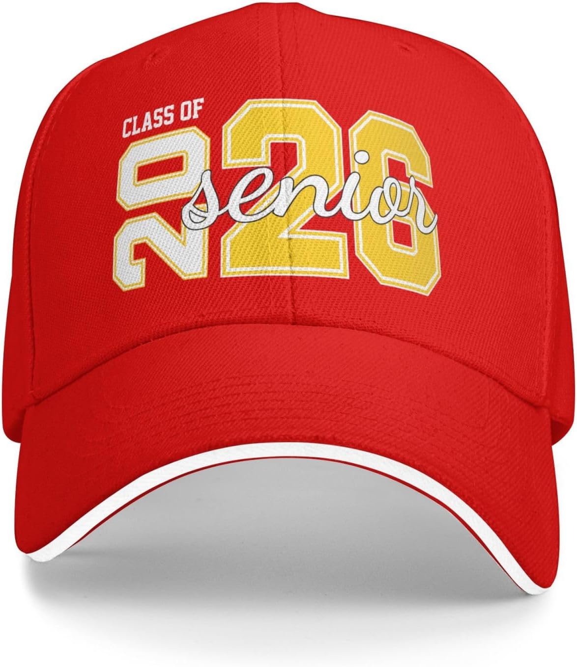 

Class of 2026 Senior Graduation Baseball Cap Polyester Casual Adjustable Cap for Adults One Size