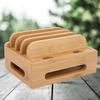 Multi Device Stand, Decoration Bamboo Multi Device Holder for Home Tablet   Smartphone