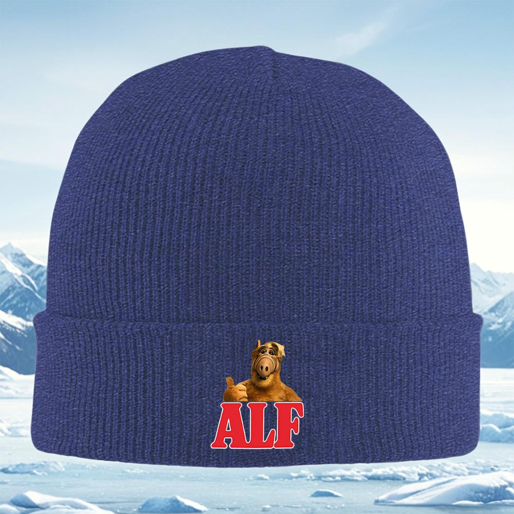 Alien Giving Thumb Up Logo Red Men Women Unisex Knitted Hat Beanie Pullover Cap Winter Thermal Warm Christmas Outdoor Cycling Hi