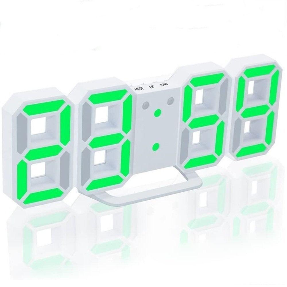 Portable Desk Night Light LED Alarm Clocks Digital Clock Alarm Clock Green