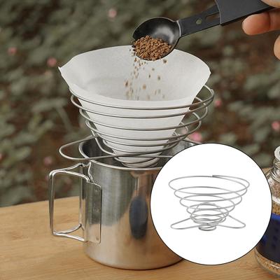 Zusammenklappbarer, leichter, tragbarer, wiederverwendbarer, papierloser Kaffeefilter im Dripper-Stil