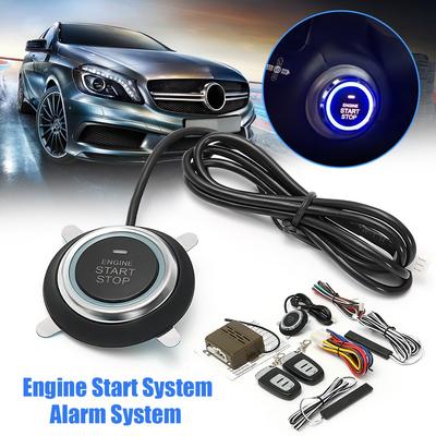 Plastik Araba Motor Çalıştırma Durdurma SUV Anahtarsız Giriş Motor Çalıştırma Alarm Sistemi Basma Düğmesi Uzaktan Marş Durdurma Oto Aksesuarları