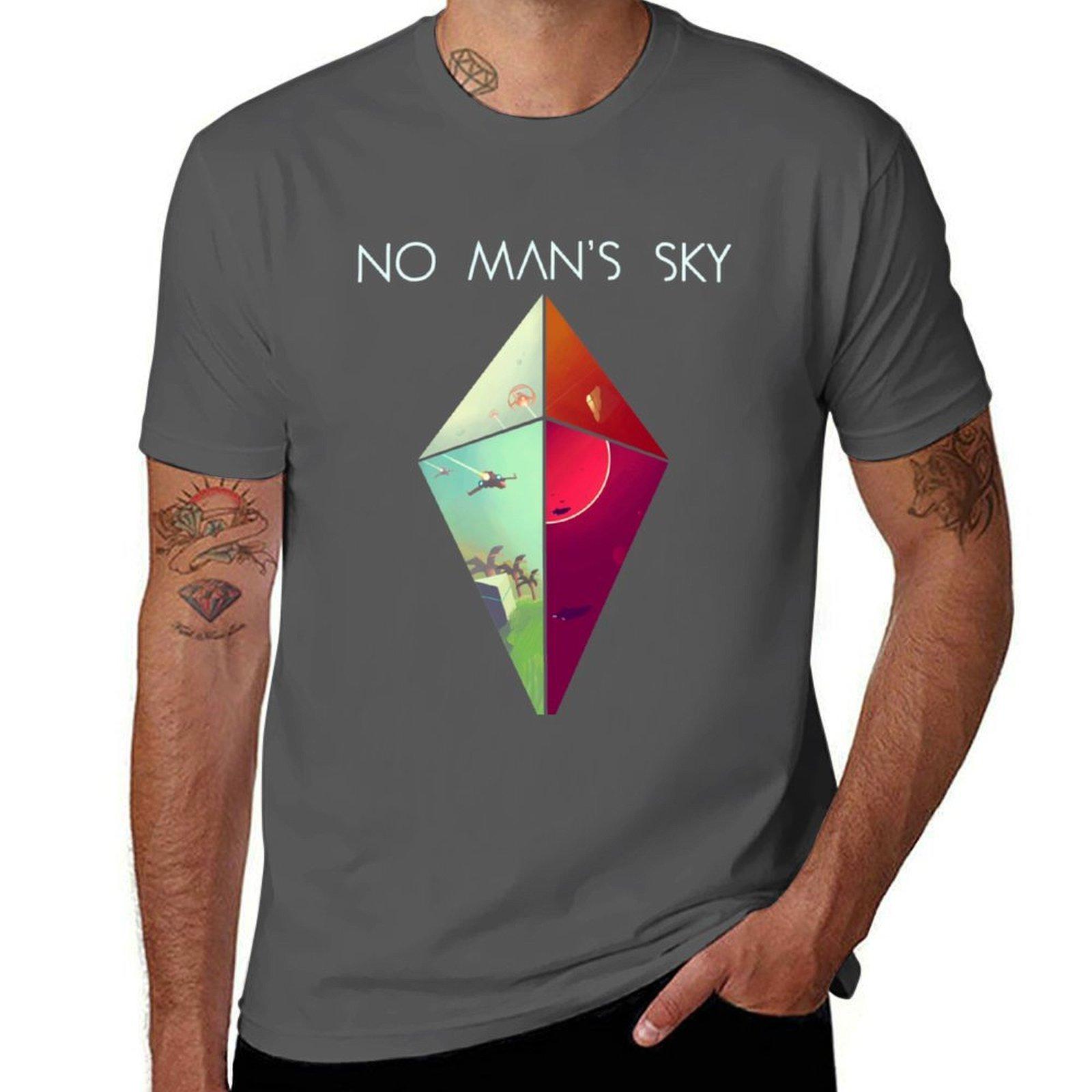 Футболка No Man s Sky футболка для мужчины футболки с принтами Футболка 4XL